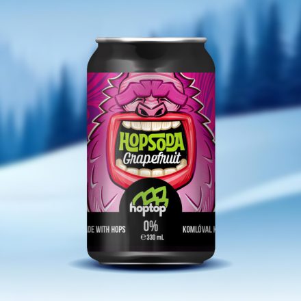 Hopsoda Pink Grapefruit 0% – Komlóval készült szénsavas üdítőital