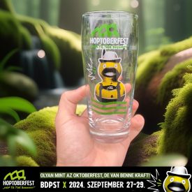 Hoptoberfest üveg fesztiválpohár (0,4 L)