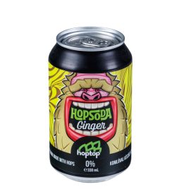 Hopsoda Gyömbér 0,33l - 0% - Komlóval készült szénsavas üdítőital   Hopsoda Gyömbér 0,33l - 0% - Komlóval készült szénsavas üdítőital