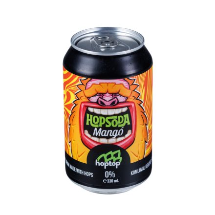Hopsoda Mango 0,33l - 0% - Komlóval készült szénsavas üdítőital