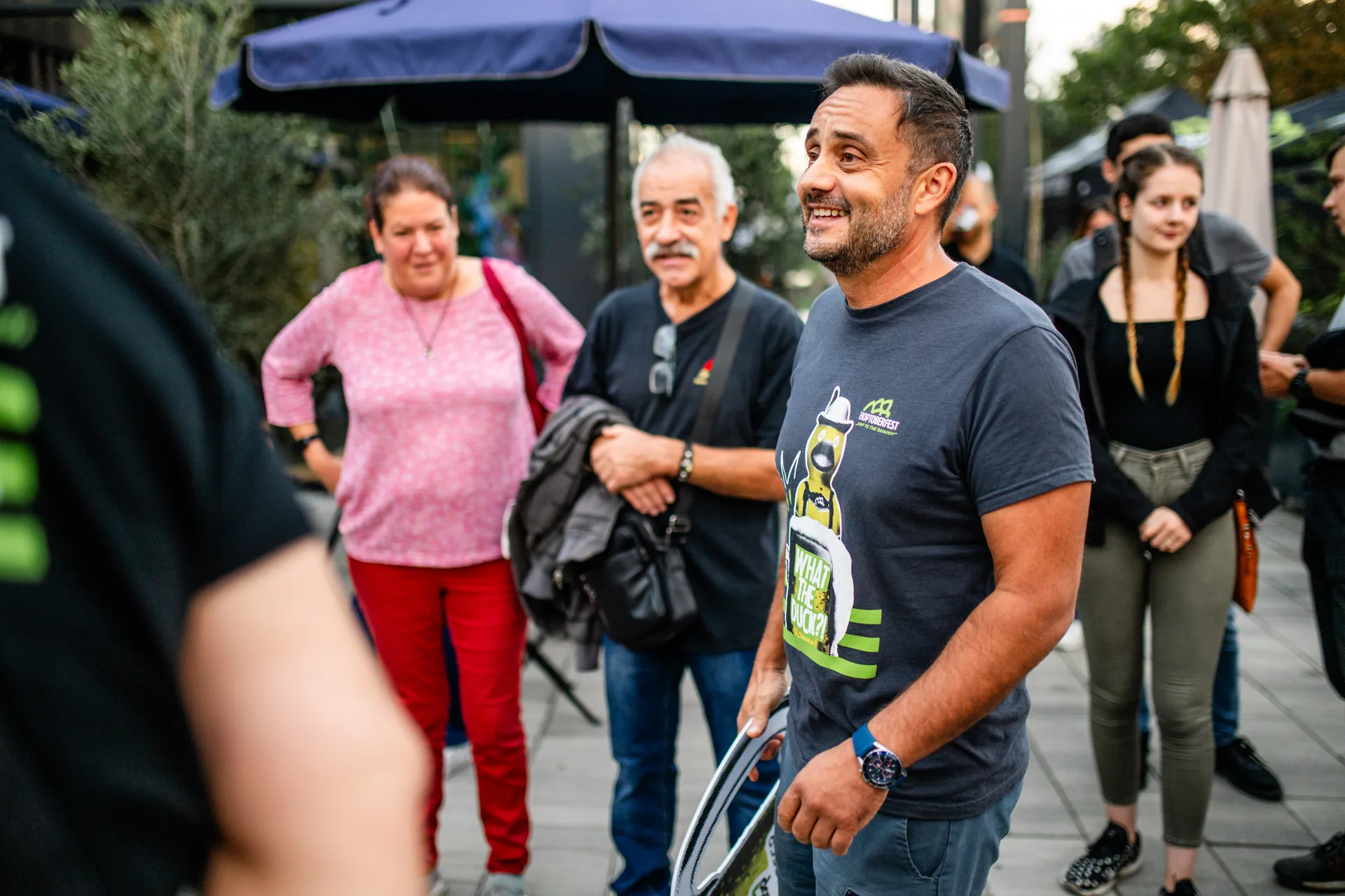 Ali Rawech Szami, a HopTop alapítója és sörfőzőmestere a túrán